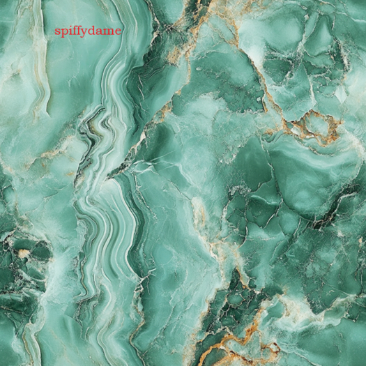 Jade and Gold Marble Seamless Texture