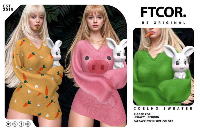 :::FurtaCor:::COELHO_SWEATER::: FATPACK