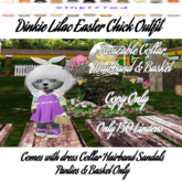 150Dinkified Dinkie Lilac Easter Chick Outfit