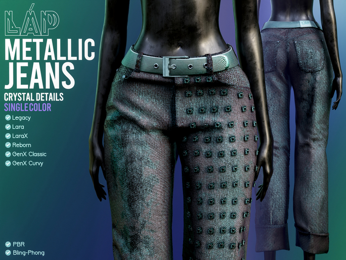 Metallic Jeans by LAP (Brown&Blue)