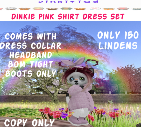150Dinkified Pink Dress Set