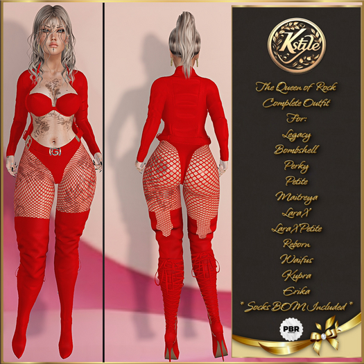 [K-Style] THE QUEEN OF ROCK COMPLETE OUTFIT #3