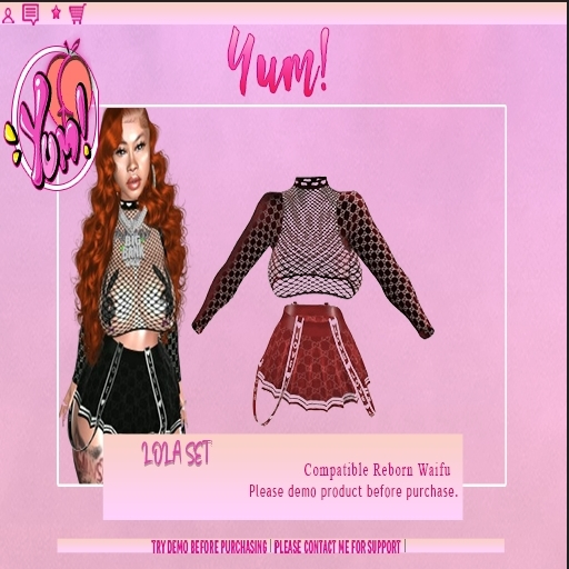 Yum! Lola red set waifu