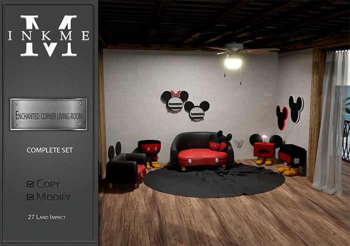 ::InkMe:: Enchanted corner living room FATPACK