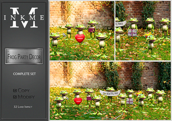 ::InkMe:: Frog Party Decor FATPACK
