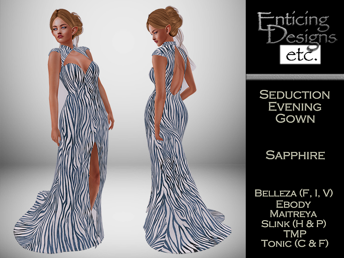 *ED Seduction Evening Gown Sapphire