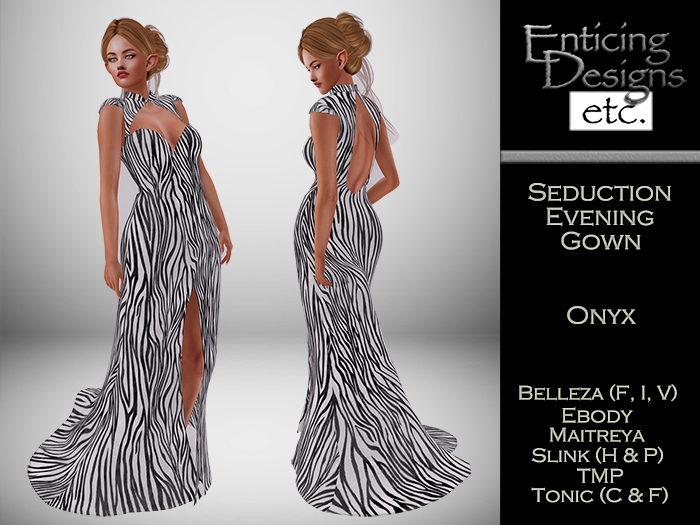 *ED Seduction Evening Gown Onyx