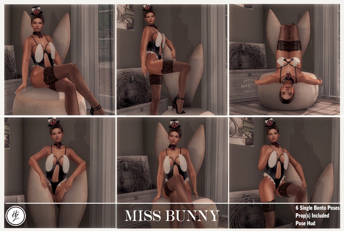 .::Hazeel::. Miss Bunny ~ Bento Pose Pack
