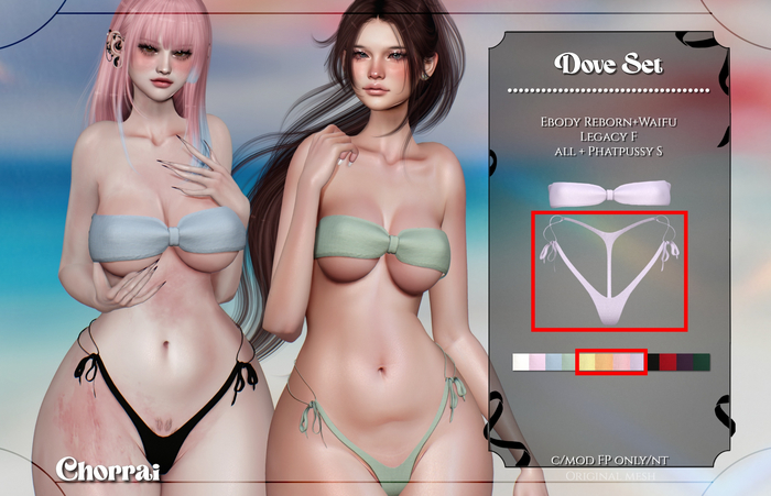 Chorrai - Dove Bottom {Extra Pack}