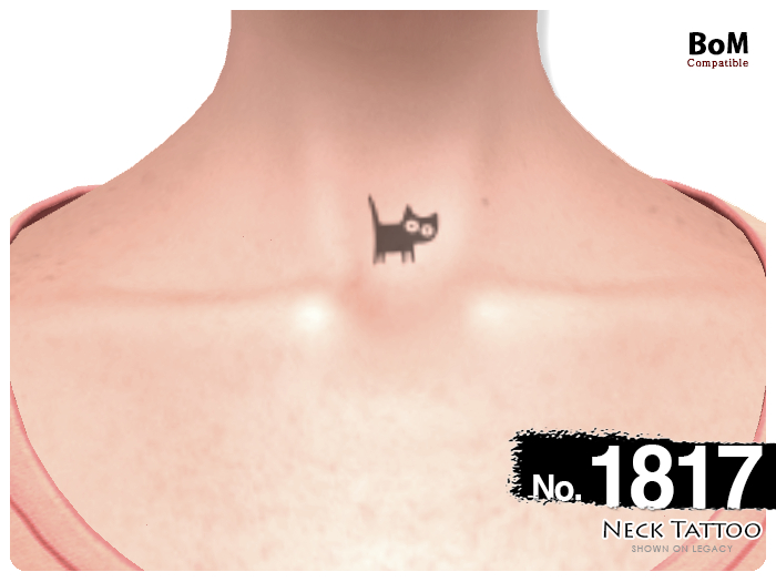 (Neck Tattoo) No.1817