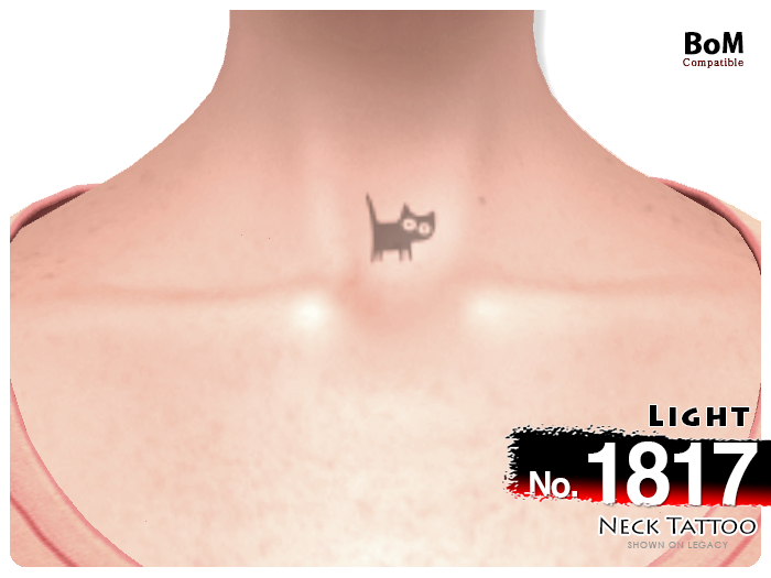 (Neck Tattoo) No.1817 Light