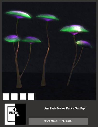 MeshedUp: Armillaria Mellea Pack - Grn/Prpl Add Me