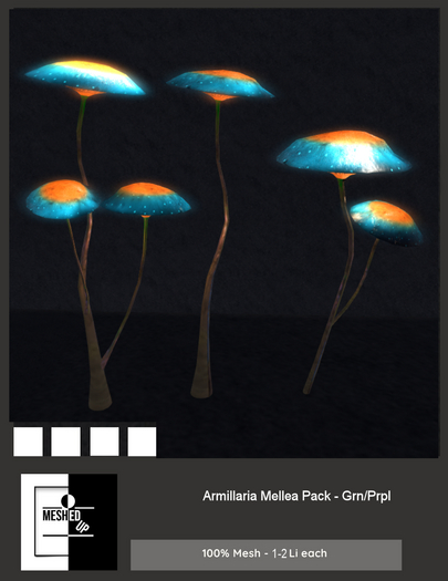 MeshedUp: Armillaria Mellea Pack - Blu/Orng Add Me