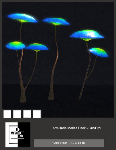 MeshedUp: Armillaria Mellea Pack - Blu/Grn Add Me