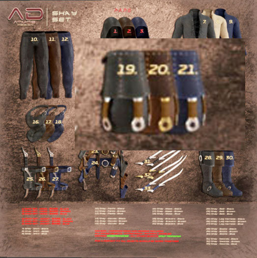 21 Shay BRACERS Blue - [AD]