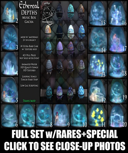 3rd Eye_ Ethereal Depths Egg MB FULL SET w/RARES+SPECIAL