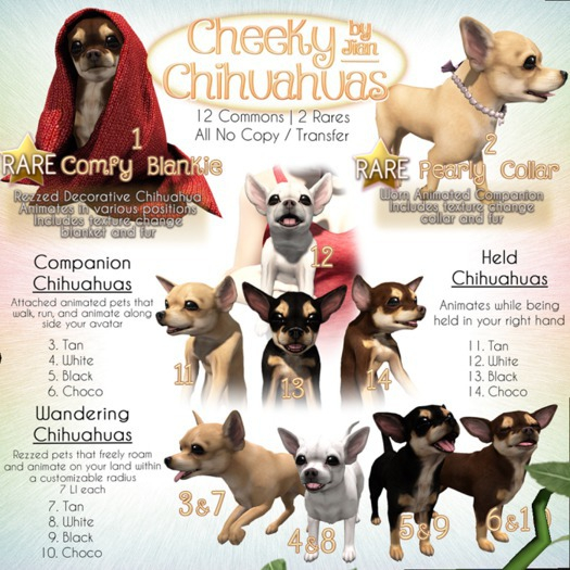JIAN Cheeky Chihuahuas 1. Comfy Blankie RARE