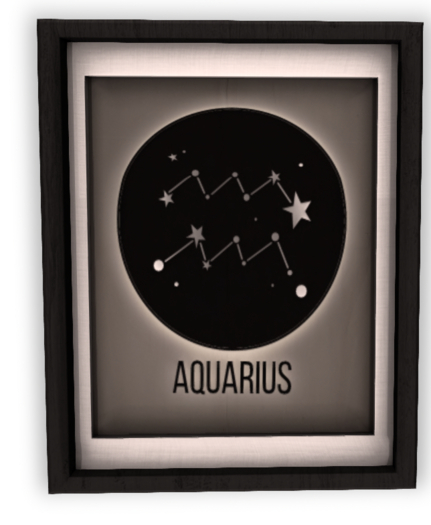 .peaches. Zodiac Frames - Aquarius