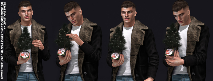 WRONG - BENTO STATIC MALE POSES - 206 +POSING ANIMATION