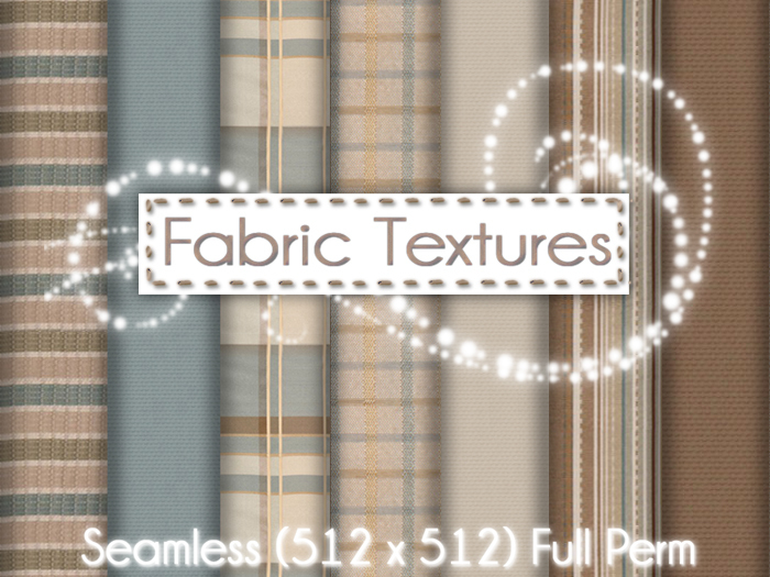 FULL PERM Blue Beige Brown Fabric Texture Set
