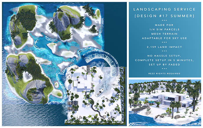 [F] Landscape 17 - SPECIAL EDITION - Coconut Island (1/4 Sim)