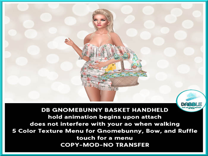DB GNOMEBUNNY BASKET HANDHELD add me