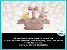 DB GNOMEBUNNY BASKET TABLETOP add me