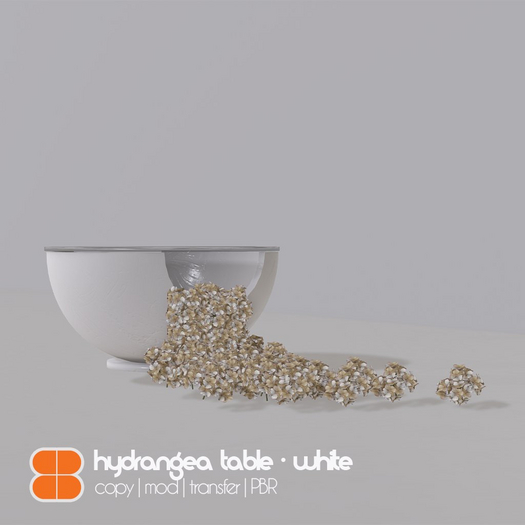 8 Wedding Collection 2025 - Hydrangea Table - WHITE pbr
