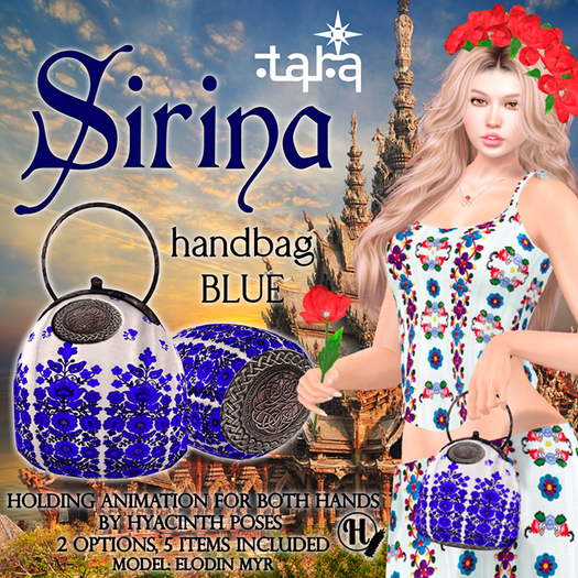 ~TARA~Sirina handbag blue