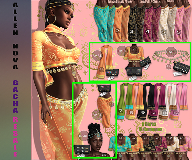 YASUM - SHARU ALL RARES SET -- ORIGINAL - SALE !