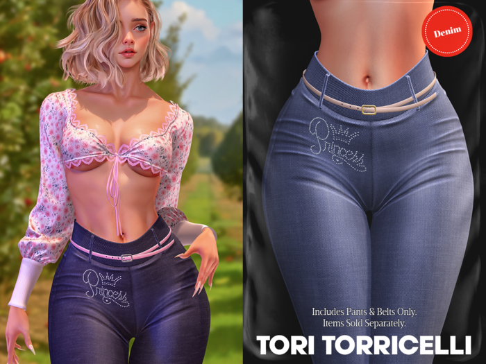 TORI TORRICELLI // Petra Pants ~Denim~ // Princess