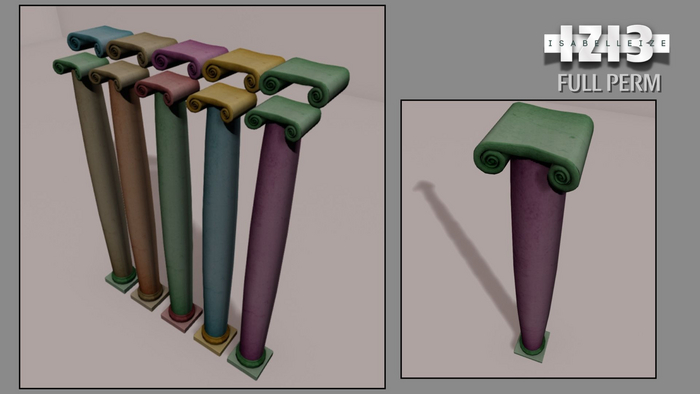 Mesh Pole - Full Perm (10 Textures Included)