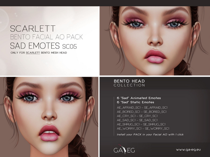NEW !!! [GA.EG] Scarlett Bento Facial AO Pack - SC05