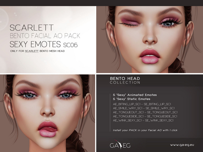 NEW !!! [GA.EG] Scarlett Bento Facial AO Pack - SC06