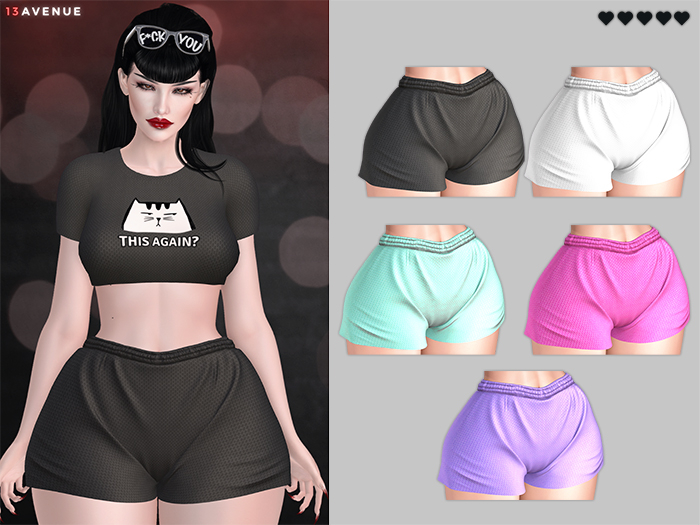 [-50% OFF] Lyra Shorts - FATPACK - COPY & MOD • LaraX • Reborn • Legacy • PetiteX • Waifu • Perky