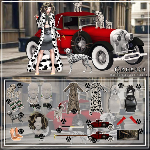 05 - RARE - CRUELLA - HAIR - SUGAR DOLLS