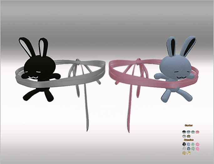 Easter Bunnies Garter 16x Color HUD,LaraX,Legacy,Reborn