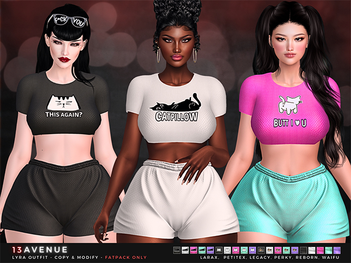 [-50%OFF] Lyra TOP SET - FATPACK - COPY & MOD • LaraX • Reborn • Legacy • PetiteX • Waifu • Perky