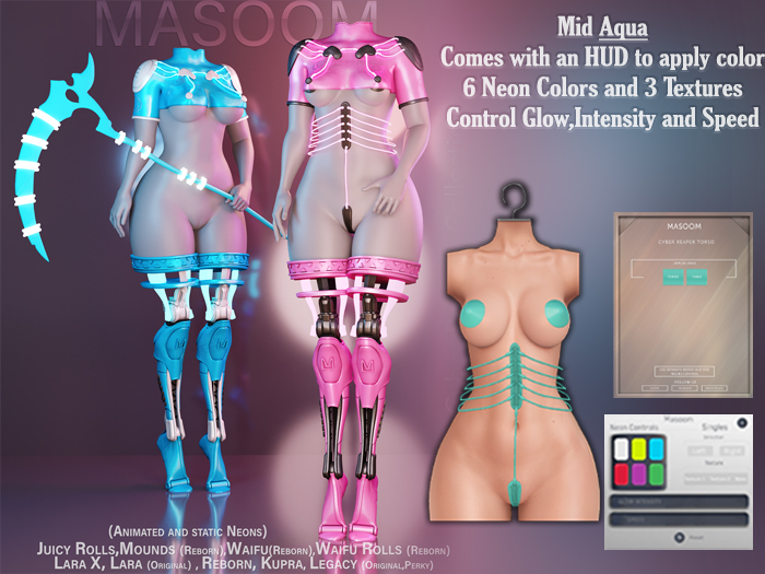  [[ Masoom ]] Cyber Reaper Mid - Aqua
