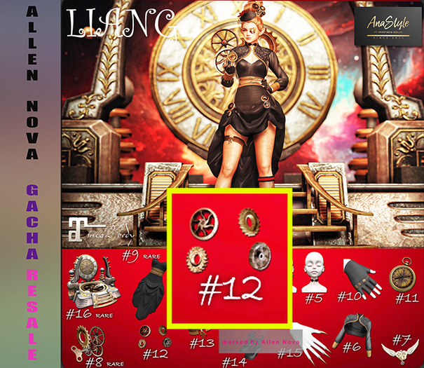 12 AnaSTyle - Liang - Gears Dress - SALE !