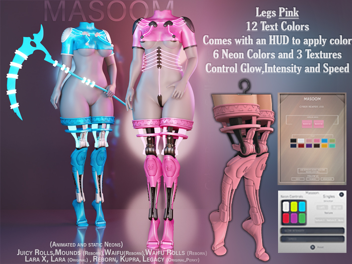  [[ Masoom ]] Cyber Reaper Legs - Pink