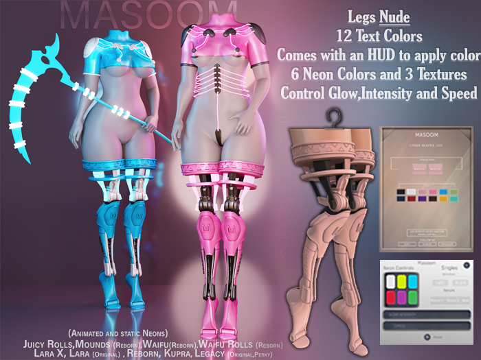  [[ Masoom ]] Cyber Reaper Legs - Nude