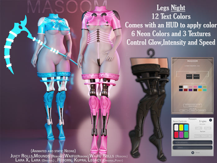  [[ Masoom ]] Cyber Reaper Legs - Night
