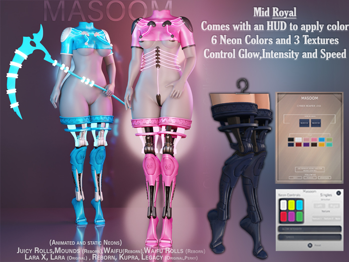  [[ Masoom ]] Cyber Reaper Legs - Royal