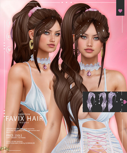 Unpack* DEVOTION Favix hair Fatpack
