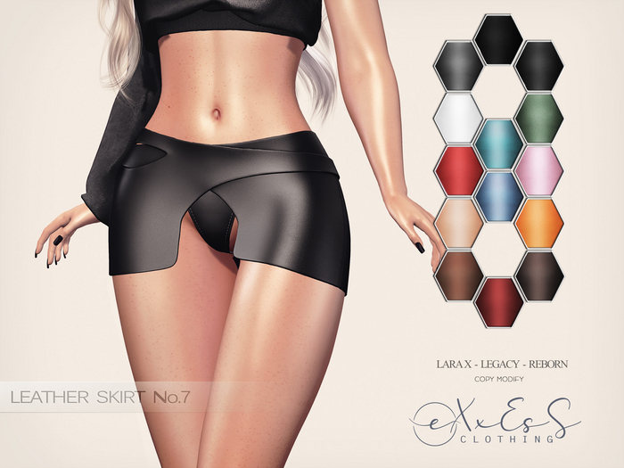 eXxEsS : Leather Skirt 7 ║Demo║