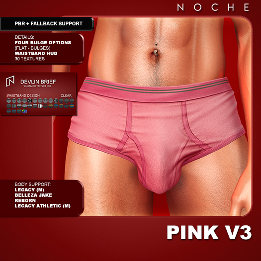 Noche. Devlin Briefs Pink