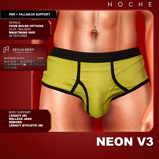 Noche. Devlin Briefs Neon
