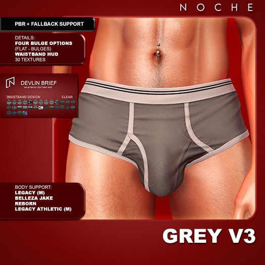 Noche. Devlin Briefs Grey