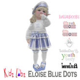 KL Eloise Blue Dots Outfit Boxed